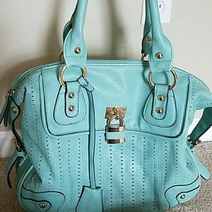 Mint green handbag